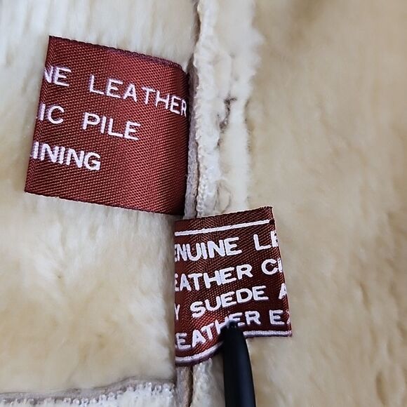 Vintage Cabin Core Leather P.B.D. Coat Shearling Rancher Marlboro - Picture 13 of 16